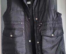 RISING Black LongLine Gilet Sz L (Fit 12-16UK) - Bnwt - Rrp 39 Sterling