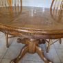 Solid Wood Round Table & Chairs Image 2