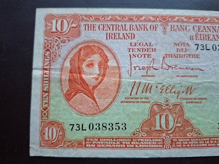 Lady Lavery 10 shillings (1950)