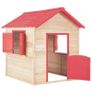Kids Play House Fir Wood Red Image 3