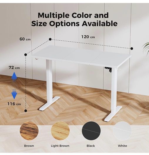 Electric Standing Desk, 120 x 60 cm
