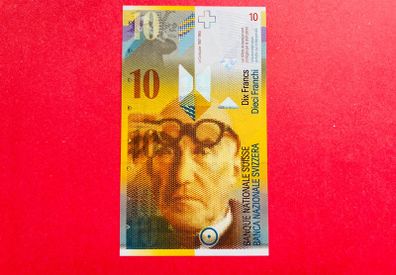 Switzerland  10 Francs  2000 ( Uncirculated )vertical.) Polymer . Pick 69 ( UNCIRCULATED )