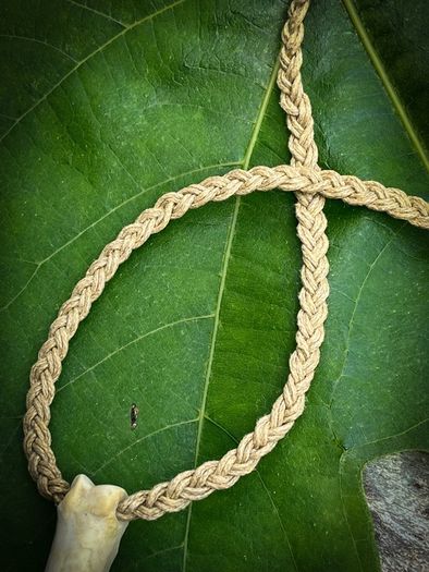 1 Tribal Style Ethically Sourced Bone and Cord Necklace