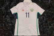 Republic Of Ireland Match Worn / Issue 2014/15 away Jersey Shirt Umbro