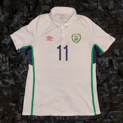 Republic Of Ireland Match Worn / Issue 2014/15 away Jersey Shirt Umbro