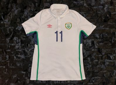 Republic Of Ireland Match Worn / Issue 2014/15 away Jersey Shirt Umbro