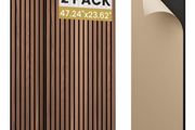 Soundproofing Panels Wood Veneer Acoustic Panels 47.24"x23.62" Self-Adhesive 3D Sound Absorbing, NRC 0.75,for Sound Absorbing (Walnut Effect, 2 Pack 15.5 sq.ft