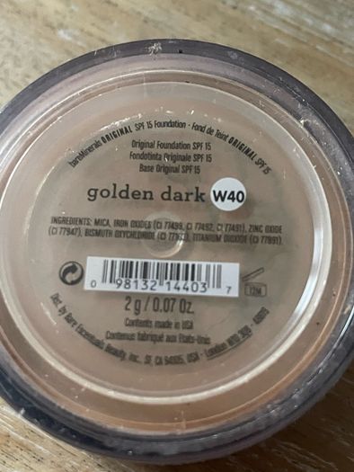 bareMinerals Original Loose Powder Foundation SPF 15 golden dark W40