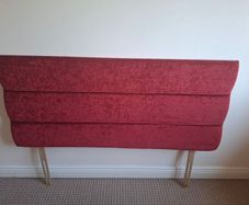 Red Fabric Headboard
