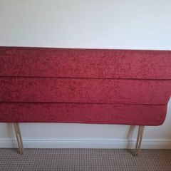 Red Fabric Headboard