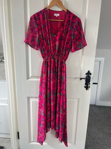 Claudie Pierlot Handkerchief Hem Midi Dress - Size 38 - 295e current stock