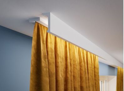 Curtain moulding profile with Led option 2 metres lenght