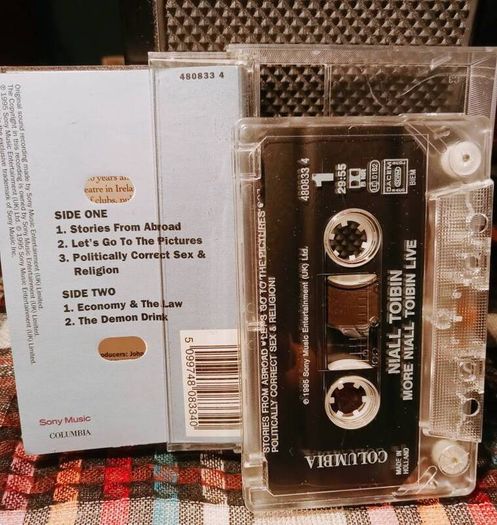 1995. Niall Tobin. More Niall Tobin Live. Cassette Tape.