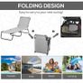 NEW SALE | Outdoor Foldable Sun Lounger, 4 Level Adjustable Backrest Reclining Sun Lounger Image 7