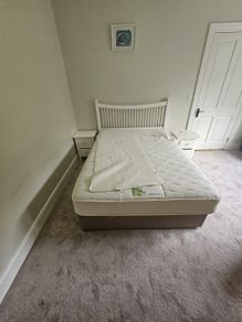 Double bed with mattress