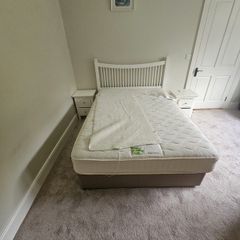 Double bed with mattress