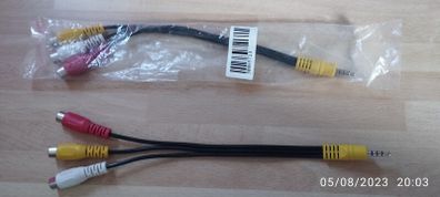 Female audio video cables x2