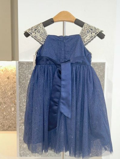 Brand New Navy & Cream Girls Dress from Sugar Plum. Age UK 2yrs / EU 92