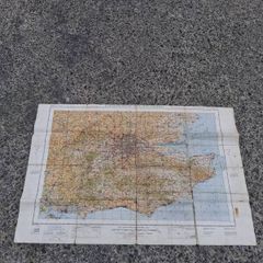 England and South East London Military Cloth Map