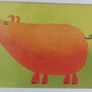 Lovely Pair of Framed Prints of Brightly Coloured Artworks of Animals in a Naive And Fun Style Perfect for a Baby Nursery or Kids Bedroom Image 3