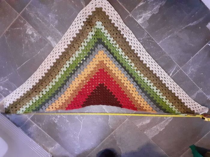 Handmade crochet shawl
