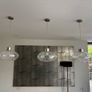 Blown bubble pendant lights x3 Image 2