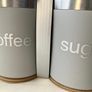 Storage Jars Set grey and metal Image 3