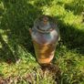 antique fire extinguisher perfect for man cave bar etc can be polished but looks better with the oxidation marks . Perfect condition Image 3