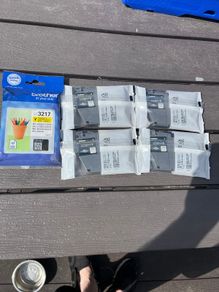 Brother LC-3217 Yellow x 3 Cyan x 2 Ink cartridges