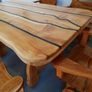Cherry table and 6 chairs Image 3