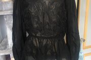 H&amp;M embroidered blouse, new, size L