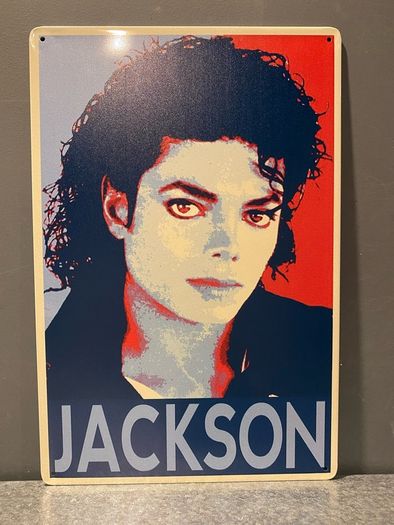Michael Jackson Tin Metal Sign