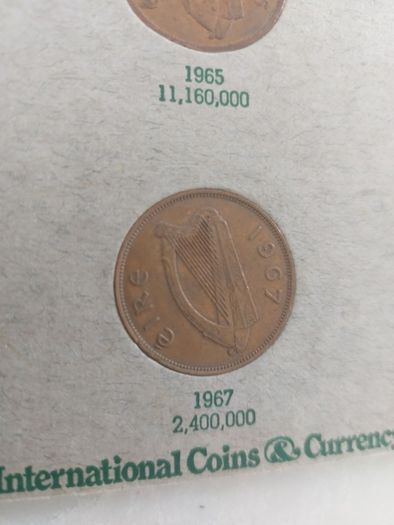 coin folder including full set of pennys including rare 1940