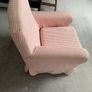 Pink Gingham bedroom Armchair Image 5