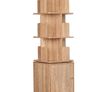 BRAND NEW Bookshelf 3 level storage shelf with cabinet made of MDF light oak Image 3