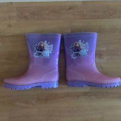 Girls Frozen Wellie Boots Size 13