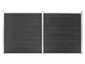 Garden Fence WPC 353x186 cm Grey