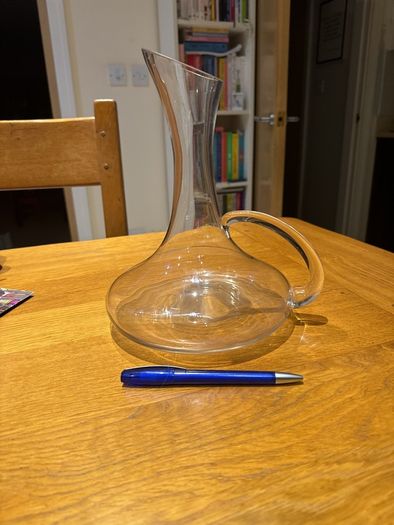 Glass wine jug