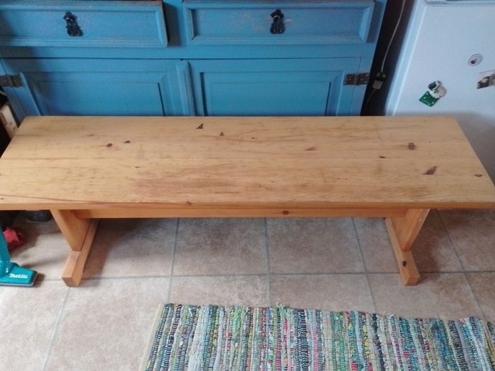 Pine bench