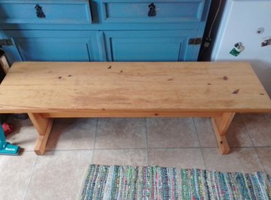 Pine bench