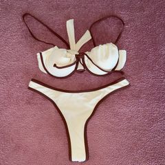 Cream bikini