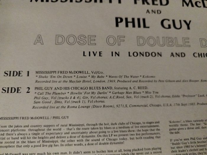 A dose of Double Dynamite live lp blues