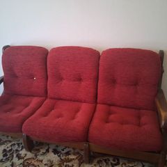 3 seater solid wood sofa needs minor repair