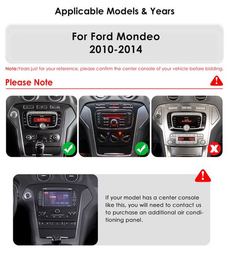 Android 14 10.1 Inch Car Radio GPS for Ford Mondeo 2010-2014 Multimed Multimedia Player DSP WIFI No 2 din 2din DVD