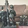 Laurel & Hardy Lamp Figures  Large 230e  & medium 150e (Working) Image 9