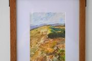 Painting Wicklow mountains view