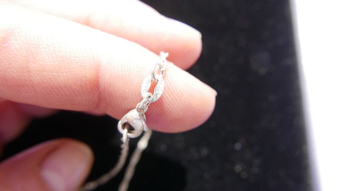 Vintage Sterling Silver 925 Celtic Heart Cross Pendant Necklace 18,2"