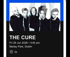 the Cure tickets Marlay park