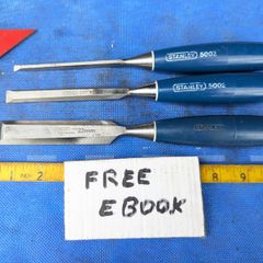 3 Stanley Chisels