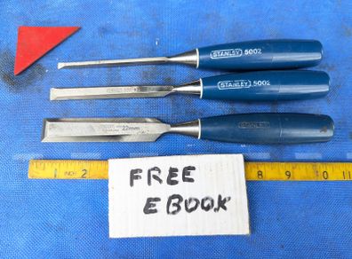 3 Stanley Chisels
